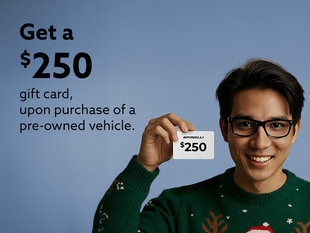 Get a $250 Spinelli gift card with the purchase of a pre-owned vehicle