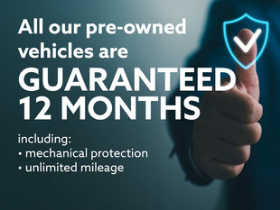 All our pre-owned vehicles are guaranteed