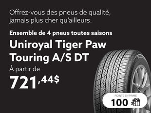 Profitez des offres sur les ensembles de pneus toutes saisons