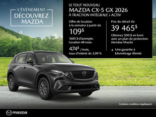 Le tout nouveau Mazda CX-5 2026