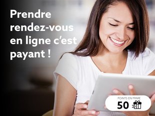 Prenez rendez-vous en ligne et obtenez 50 points Mon Spinelli