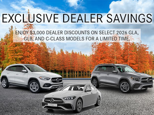 Dealer October Special - $3,000 Off Select 2026 GLA, GLB, and C-Class