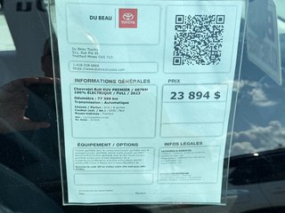 2023 Chevrolet Bolt EUV PREMIER / 407KM 100% ÉLECTRIQUE / FULL / in Thetford Mines, Quebec - 4 - w320h240px