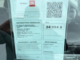 Kia Seltos EX PREMIUM AWD / 41.000KM / SIÈGE CLIMATISÉ ET + / 2023 à Thetford Mines, Québec - 4 - w320h240px