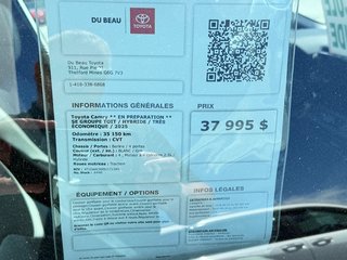 Toyota Camry SE GROUPE TOIT / HYBRIDE / TRÈS ÉCONOMIQUE / 2025 à Thetford Mines, Québec - 4 - w320h240px