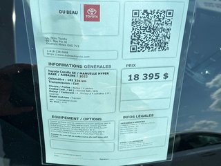 2022 Toyota Corolla SE / MANUELLE HYPER RARE / AUBAINE / in Thetford Mines, Quebec - 4 - w320h240px