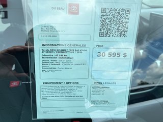 Toyota RAV4 LE AWD / TRÈS BAS KILOS 47.500KM / EXCELLENT VUS / 2020 à Thetford Mines, Québec - 4 - w320h240px