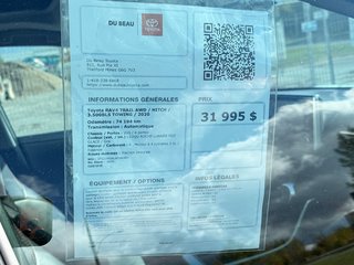 2020 Toyota RAV4 TRAIL AWD / HITCH / 3.500BLS TOWING / in Thetford Mines, Quebec - 4 - w320h240px
