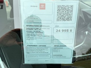 Toyota RAV4 LE AWD / LE MOINS CHER AU CANADA / GO !! / 2020 à Thetford Mines, Québec - 4 - w320h240px