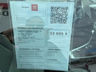 2021 Toyota RAV4 HYBRIDE LIMITED / LA TOTALE !! / AUBAINE !!! / in Thetford Mines, Quebec - 4 - w320h240px