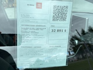 2023 Toyota RAV4 LE AWD / TRÈS BAS KILOS 27.200KM / CERTIFIÉ WOW / in Thetford Mines, Quebec - 4 - w320h240px