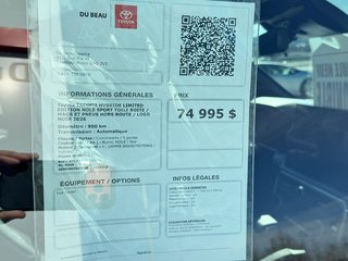 2026 Toyota TACOMA HYBRIDE LIMITED EDITION NOLS SPORT TOILE BOITE / MAGS ET PNEUS HORS ROUTE / LOGO NOIR in Thetford Mines, Quebec - 4 - w320h240px