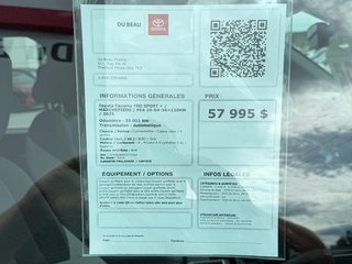 2025 Toyota Tacoma TRD SPORT + / MARCHEPIEDS / PEA 29-04-30=120KM / in Thetford Mines, Quebec - 4 - w320h240px