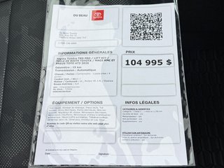 2026 Toyota Tundra TRD PRO / LIFT KIT / TOILE DE BOITE TOYOTA / MAGS  KMC ET PNEUS TOYO AT3 in Thetford Mines, Quebec - 4 - w320h240px