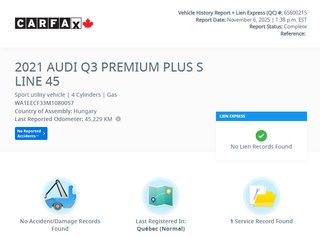 2021 Audi Q3 Progressiv | AWD | TOIT | CUIR | BAS KM +++ in Laval, Quebec - 2 - w320h240px