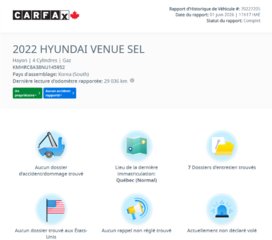 2022 Hyundai Venue Preferred | CARPLAY | CAMÉRA | BLUETOOTH +++ in Laval, Quebec - 2 - w320h240px