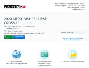 Mitsubishi Eclipse Cross SE 2020 à Laval, Québec - 2 - w320h240px