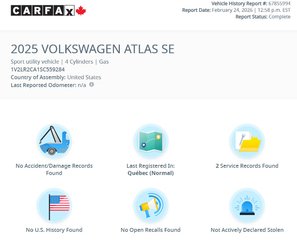 Volkswagen Atlas Comfortline CUIR | DEMARREUR | CARPLAY | CAMÉRA +++ 2025 à Laval, Québec - 3 - w320h240px
