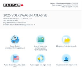Volkswagen Atlas Comfortline CUIR | DEMARREUR | CARPLAY | CAMÉRA +++ 2025 à Laval, Québec - 2 - w320h240px