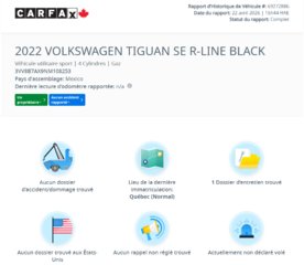 Volkswagen Tiguan Comfortline R-Line Black Edition 4MOTION | DÉMARREUR | TOIT PANO +++ 2022 à Laval, Québec - 2 - w320h240px