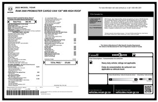 2023 Ram ProMaster Cargo Van 2500 High Roof 136’ in Repentigny, Quebec - 3 - w320h240px