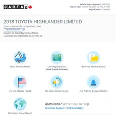 2018 Toyota Highlander Limited | Leather | SunRoof | Nav | Cam | USB | XM