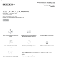 2023 Chevrolet Camaro 1SS RS V8 6.2L, CONVERTIBLE, AUTOMATIQUE !!! in Plessisville, Quebec - 2 - w320h240px