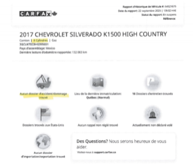 Chevrolet Silverado 1500 HIGH COUNTRY, V8 5.3L, CUIR, TOIT, 22 PO !!! 2017 à Plessisville, Québec - 2 - w320h240px
