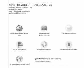 Chevrolet Trailblazer LS, , VUS, CARPLAY, 1.2L TURBO !!! 2023 à Plessisville, Québec - 2 - w320h240px