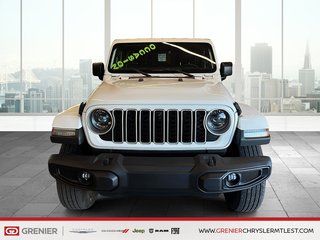 Jeep Wrangler 4-PORTES SAHARA + 4X4 + CUIR + CARPLAY 2024 à Pointe-Aux-Trembles, Québec - 2 - w320h240px