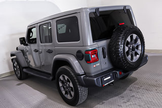 2020 Jeep Wrangler Unlimited SAHARA + SKY ONE TOUCH + CUIR + in Terrebonne, Quebec - 5 - w320h240px