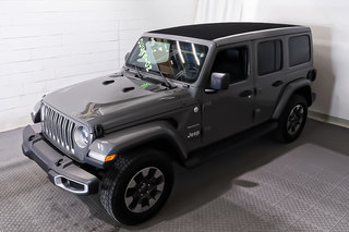 2020 Jeep Wrangler Unlimited SAHARA + SKY ONE TOUCH + CUIR + in Terrebonne, Quebec - 3 - w320h240px