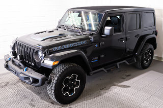 Jeep Wrangler 4XE + UNLIMITED RUBICON + 4X4 + SKY ONE-TOUCH 2022 à Terrebonne, Québec - 3 - w320h240px