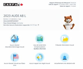 2023 Audi A8 L 55 QUATTRO | S LINE | CUIR BRUN | NAV | TOIT PANO | CAMÉRA 360 | BANG & OLUFSEN +++ in Laval, Quebec - 2 - w320h240px