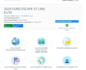 2024 Ford Escape ST-Line Elite AWD | DÉMARREUR | CUIR | NAV | CARPLAY | CAMÉRA 360 +++ in Laval, Quebec - 2 - w320h240px