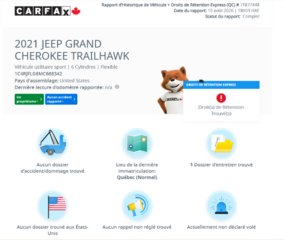 2021 Jeep Grand Cherokee Trailhawk | 4X4 | 8 PNEUS | CUIR | NAV | TOIT PANO | DÉMARREUR | CAMÉRA | CARPLAY +++ in Laval, Quebec - 3 - w320h240px