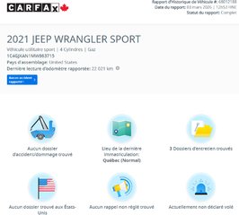Jeep Wrangler Willy's Sport | BAS KM | 4X4 | CAMÉRA | BLUETOOTH +++ 2021 à Laval, Québec - 2 - w320h240px