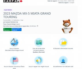 2023 Mazda MX-5 RF GT | DÉCAPOTABLE | BAS KM | CUIR | NAV | CAMÉRA | BOSE | CARPLAY +++ in Laval, Quebec - 2 - w320h240px