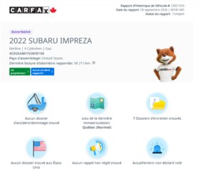 2022 Subaru Impreza Convenience AWD | 8 ROUES | BAS KM | CARPLAY | CAMÉRA | BLUETOOTH +++ in Laval, Quebec - 2 - w320h240px