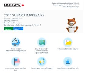 2024 Subaru Impreza RS AWD | BAS KM | TOIT | HARMAN/KARDON | CARPLAY | CAMÉRA +++ in Laval, Quebec - 2 - w320h240px