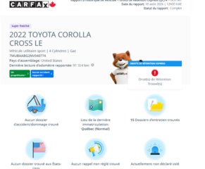 Toyota Corolla Cross LE AWD | TOIT | CARPLAY | CAMÉRA | BLUETOOTH +++ 2022 à Laval, Québec - 3 - w320h240px