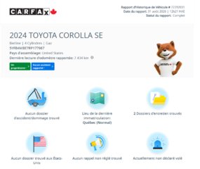 2024 Toyota Corolla XSE | 8 ROUES | BAS KM | CUIR | NAV | TOIT | CAMÉRA | JBL | CARPLAY +++ in Laval, Quebec - 2 - w320h240px