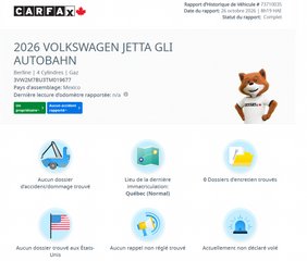 Volkswagen Jetta GLI Autobahn DSG | DÉMARREUR | TOIT | CUIR | NAV | CARPLAY | CAMÉRA +++ 2026 à Laval, Québec - 3 - w320h240px
