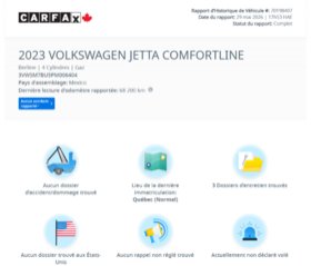 Volkswagen Jetta Comfortline SPORT PACK | TOIT | CARPLAY | CUIR +++ 2023 à Laval, Québec - 2 - w320h240px