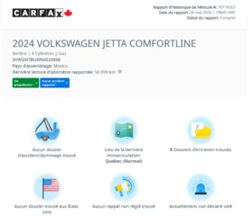 Volkswagen Jetta Comfortline SPORT PACK | TOIT | CARPLAY | CUIR +++ 2024 à Laval, Québec - 2 - w320h240px