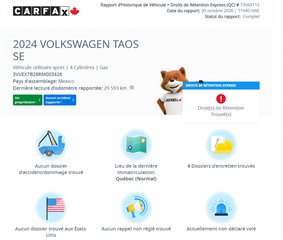 2024 Volkswagen Taos Comfortline | DÉMARREUR | TOIT PANO | CUIR | CARPLAY | CAMÉRA +++ in Laval, Quebec - 2 - w320h240px