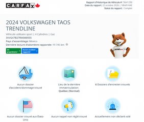 Volkswagen Taos Trendline 4MOTION | BAS KM | CARPLAY | CAMÉRA | SIÈGES & VOLANT CHAUFFANTS +++ 2024 à Laval, Québec - 2 - w320h240px