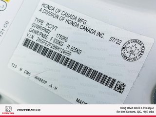 2022 Honda Civic Sedan LX in Montreal, Quebec - 5 - w320h240px