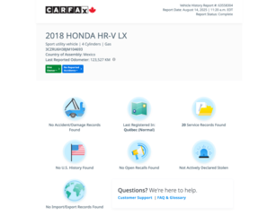 2018 Honda HR-V LX in Notre-Dame-des-Prairies, Quebec - 6 - w320h240px