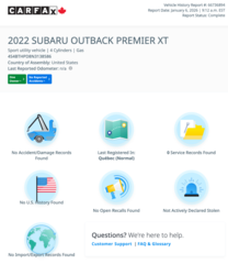 2022 Subaru Outback Premier XT in Notre-Dame-des-Prairies, Quebec - 2 - w320h240px